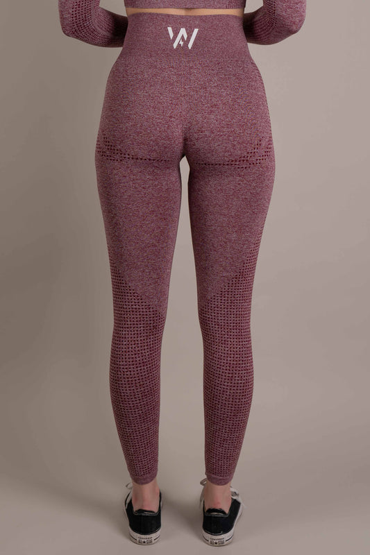 Vigour Leggings vinröd